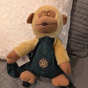 Kipling Monkey Plush Backpack  Vintage